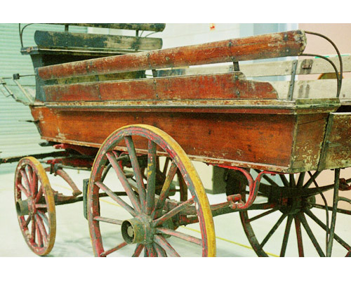 Kinross Wagonette Break in the workshop of the National Museums of Scotland.