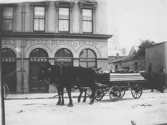 Funeral procession preperations