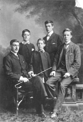 William, Ernest, Douglas, James, & David Kinross, cir 1900